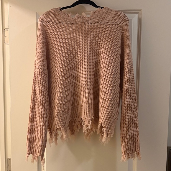 Distressed V-Neck Sweater - Picture 3 of 5